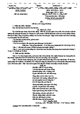 Đề thi chọn học sinh giỏi cấp tỉnh Ngữ văn 12 - Năm học 2015-2016 - Sở GD & ĐT Thanh Hóa